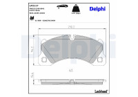Brake Pad Set, disc brake LP2117 Delphi