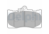 Brake Pad Set, disc brake LP2122 Delphi