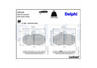 Brake Pad Set, disc brake LP2122 Delphi