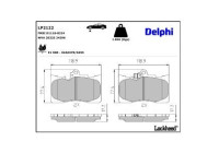 Brake Pad Set, disc brake LP2122 Delphi
