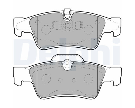 Brake Pad Set, disc brake LP2124 Delphi