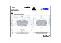Brake Pad Set, disc brake LP2124 Delphi