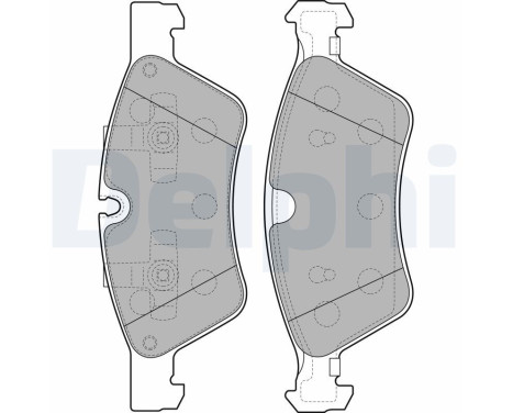 Brake Pad Set, disc brake LP2125 Delphi