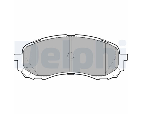 Brake Pad Set, disc brake LP2128 Delphi