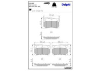 Brake Pad Set, disc brake LP2130 Delphi
