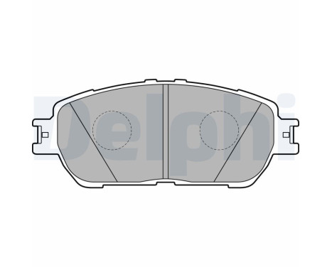 Brake Pad Set, disc brake LP2132 Delphi