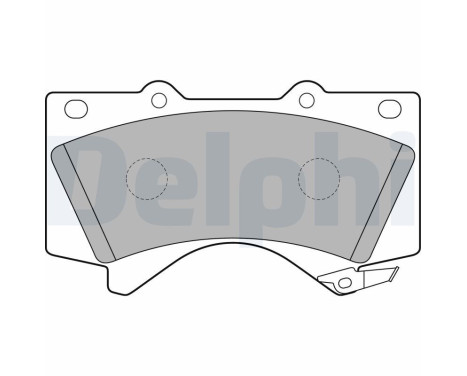 Brake Pad Set, disc brake LP2134 Delphi