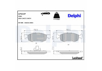 Brake Pad Set, disc brake LP2137 Delphi