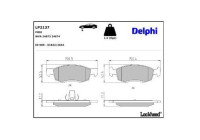 Brake Pad Set, disc brake LP2137 Delphi