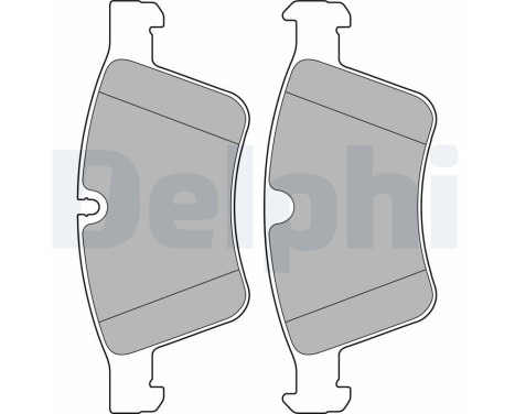 Brake Pad Set, disc brake LP2139 Delphi