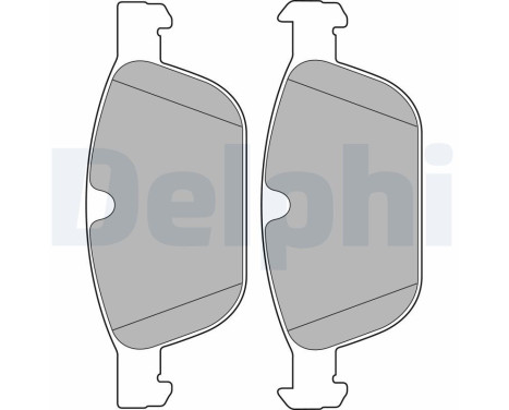 Brake Pad Set, disc brake LP2140 Delphi