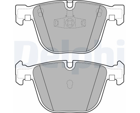 Brake Pad Set, disc brake LP2141 Delphi