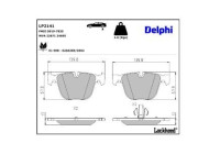 Brake Pad Set, disc brake LP2141 Delphi
