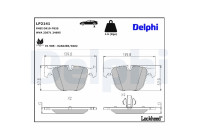 Brake Pad Set, disc brake LP2141 Delphi