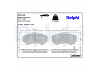 Brake Pad Set, disc brake LP2143 Delphi