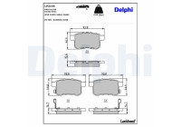 Brake Pad Set, disc brake LP2145 Delphi