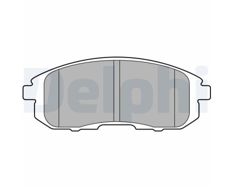 Brake Pad Set, disc brake LP2148 Delphi