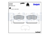Brake Pad Set, disc brake LP2148 Delphi