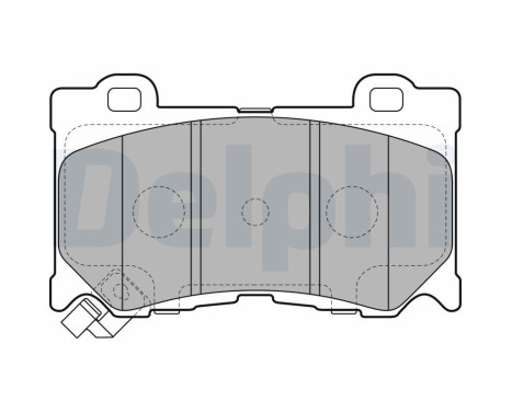 Brake Pad Set, disc brake LP2156 Delphi