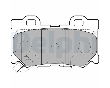 Brake Pad Set, disc brake LP2157 Delphi