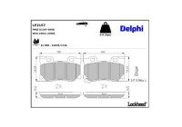 Brake Pad Set, disc brake LP2157 Delphi