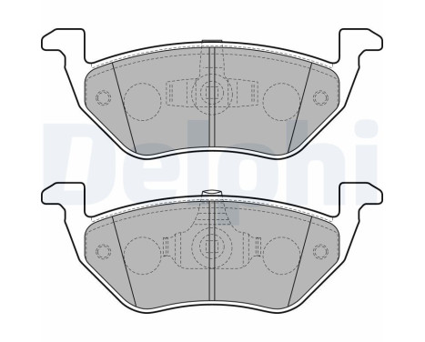 Brake Pad Set, disc brake LP2158 Delphi