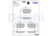 Brake Pad Set, disc brake LP2160 Delphi