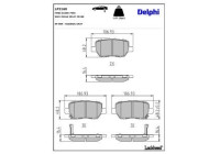 Brake Pad Set, disc brake LP2160 Delphi