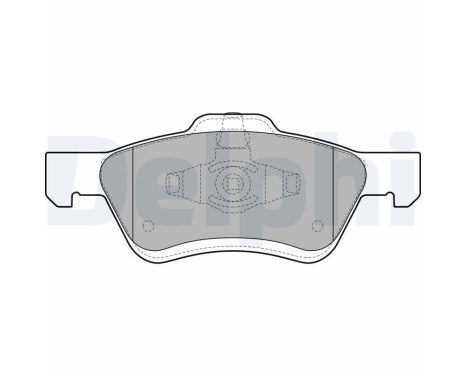 Brake Pad Set, disc brake LP2161 Delphi