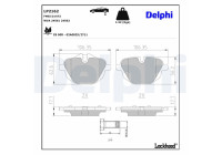 Brake Pad Set, disc brake LP2162 Delphi