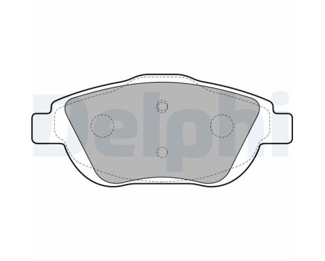 Brake Pad Set, disc brake LP2164 Delphi