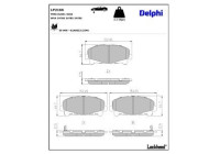 Brake Pad Set, disc brake LP2166 Delphi