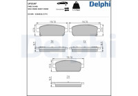 Brake Pad Set, disc brake LP2167 Delphi