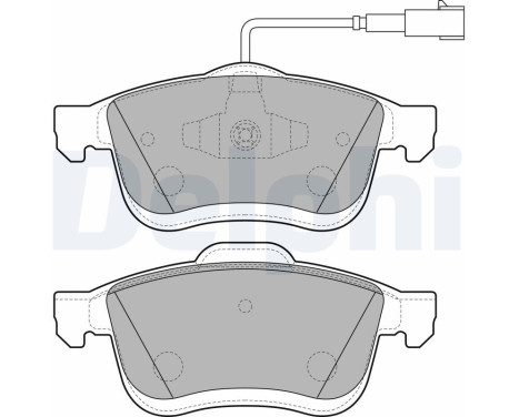 Brake Pad Set, disc brake LP2168 Delphi