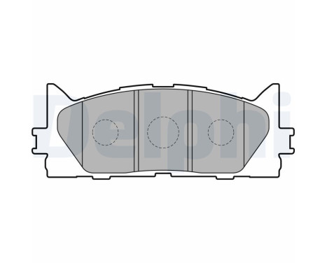 Brake Pad Set, disc brake LP2169 Delphi