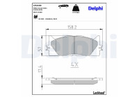 Brake Pad Set, disc brake LP2169 Delphi
