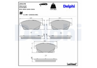 Brake Pad Set, disc brake LP2170 Delphi