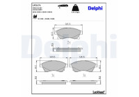 Brake Pad Set, disc brake LP2171 Delphi