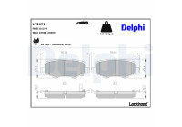 Brake Pad Set, disc brake LP2172 Delphi