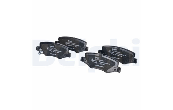 Brake Pad Set, disc brake LP2172 Delphi