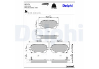 Brake Pad Set, disc brake LP2174 Delphi