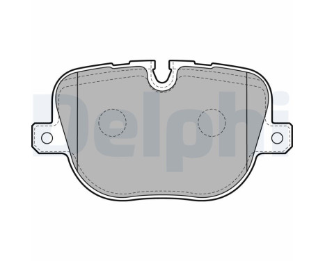 Brake Pad Set, disc brake LP2175 Delphi