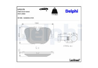 Brake Pad Set, disc brake LP2175 Delphi