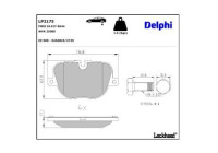 Brake Pad Set, disc brake LP2175 Delphi