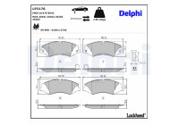 Brake Pad Set, disc brake LP2176 Delphi