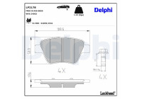 Brake Pad Set, disc brake LP2178 Delphi