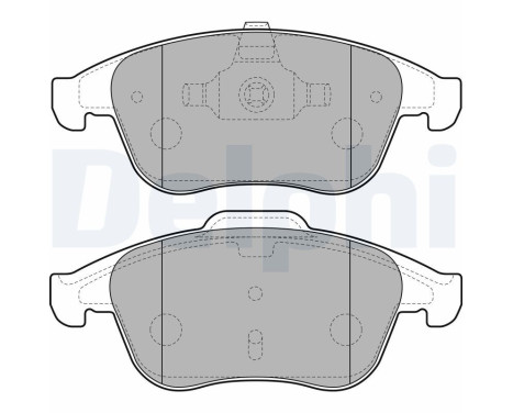 Brake Pad Set, disc brake LP2181 Delphi