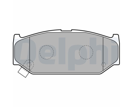 Brake pad set, disc brake LP2182 Delphi