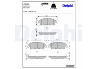Brake Pad Set, disc brake LP2184 Delphi