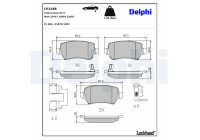 Brake Pad Set, disc brake LP2188 Delphi